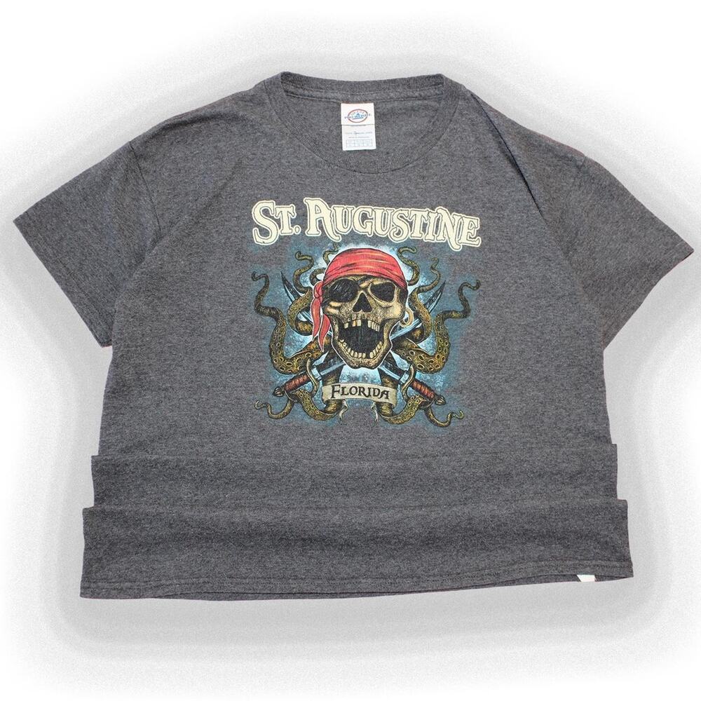 Y2K Florida Gray‎ Pirate Graphic Tee